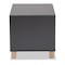 Baxton Studio Eckhart ModernTwo-Tone Dark Grey and Oak Finished Wood Cat Litter Box Cover House 194-11760-ZORO - alternate 2